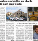 Ouverture du chantier aux abords de la place Jean-Moulin
