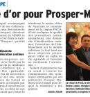 Un trophe d'or pour Prosper-Mathieu