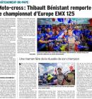 Moto-Cross: Thibault Bnistant remporte le championnat d'Europe EMX 125