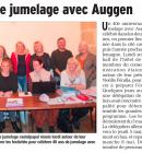 BIENT�T 40 ANS DE JUMELAGE AVEC AUGGEN