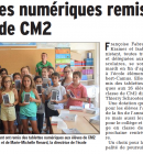 DES TABLETTES NUM�RIQUES REMISES AUX �L�VES DE CM2