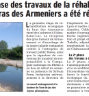 travaux de rhabilitation cologique du bras des Armeniers