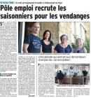 recrutement de saisonniers pour les vendanges