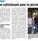 1er bilan satisfait pour la piscine municipale