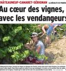 Au coeur des vignes avec les vendangeurs