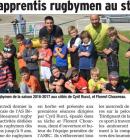 La rentre des apprentis rugbymen au stade