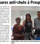 Opration chaussures anti-chute  Prosper-Mathieu
