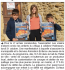 Le village ftera Halloween le 31/10
