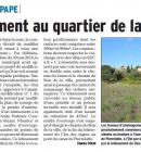 Un lotissement au quartier de la Bigote