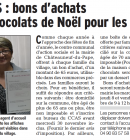 CCAS : bons d'achats et chocolats de Nol pour les ans
