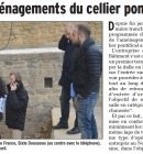 dbut des travaux d'amnagements du cellier pontifical