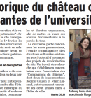 l'tude historique du chteau confie  2 tudiantes de l'universit d'avignon