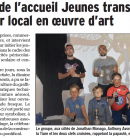 les adolescents de l'accueil jeunes transforment une partie de leur local en oeuvre d'art