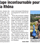 Le village, une étape sur la Via Rhôna