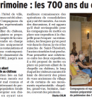 Journées du patrimoine : les 700 ans du château