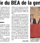 vers la sortie du bea de la gendarmerie