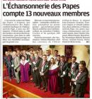 l'chansonnerie des papes compte 13 nouveaux membres