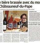 une bire brasse avec du mot de Chteauneuf-du-pape