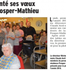 Le maire a prsent ses voeux  la rsidence prosper-mathieu